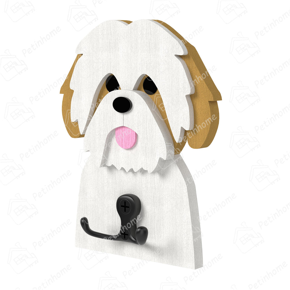 Crochet en bois Shih Tzu
