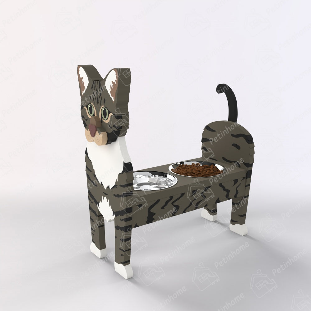Porte-Gamelle en Forme de Chat Civette