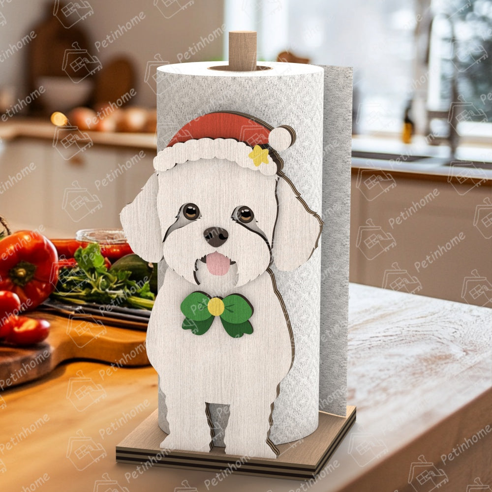 Porte Essuie Tout de Noël Bichon Frisé