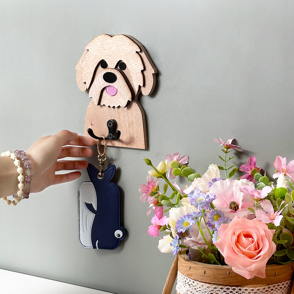 Crochet en bois Shih Tzu