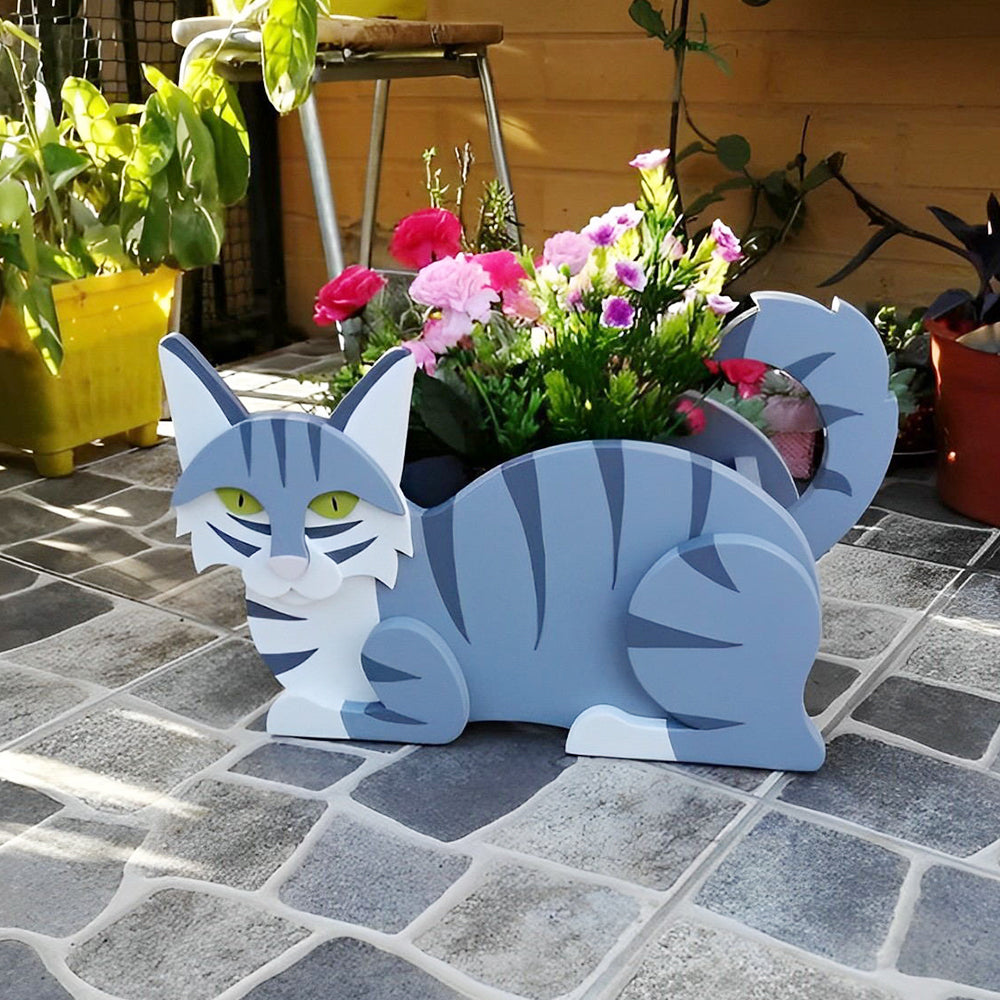 Pot de fleurs en forme de Chat Civette