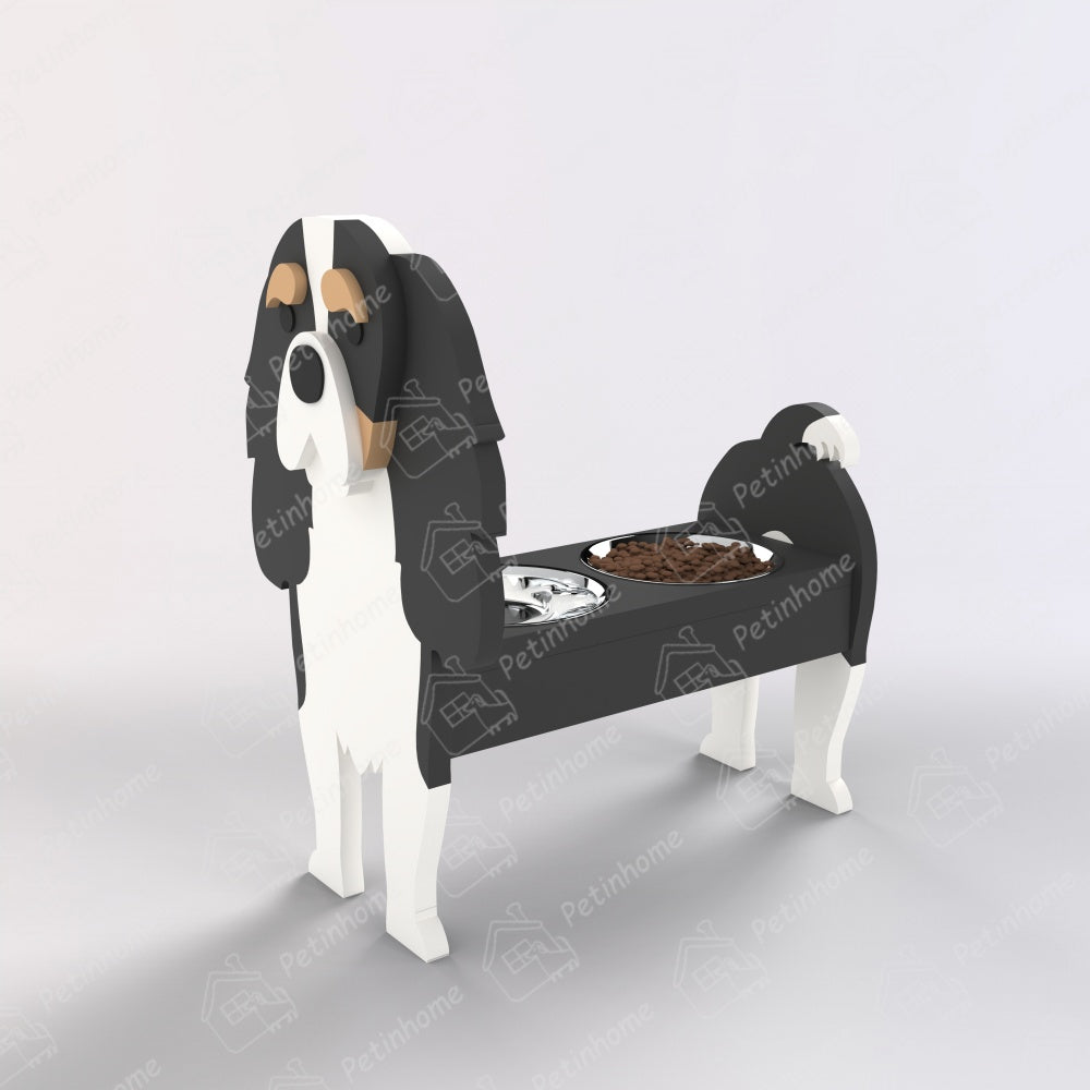 Porte-Gamelle en Forme de Cavalier King Charles Spaniel