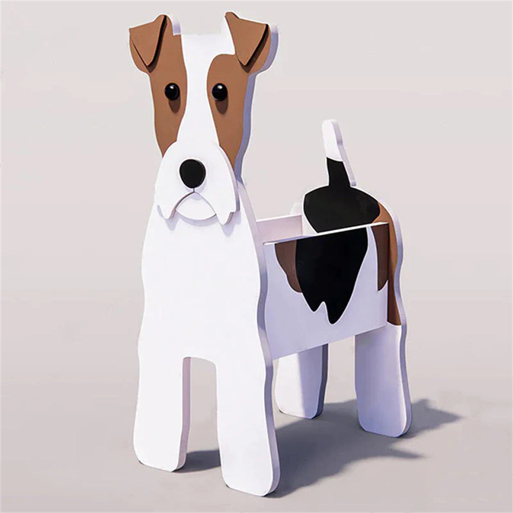 Pot de fleurs Fox Terrier