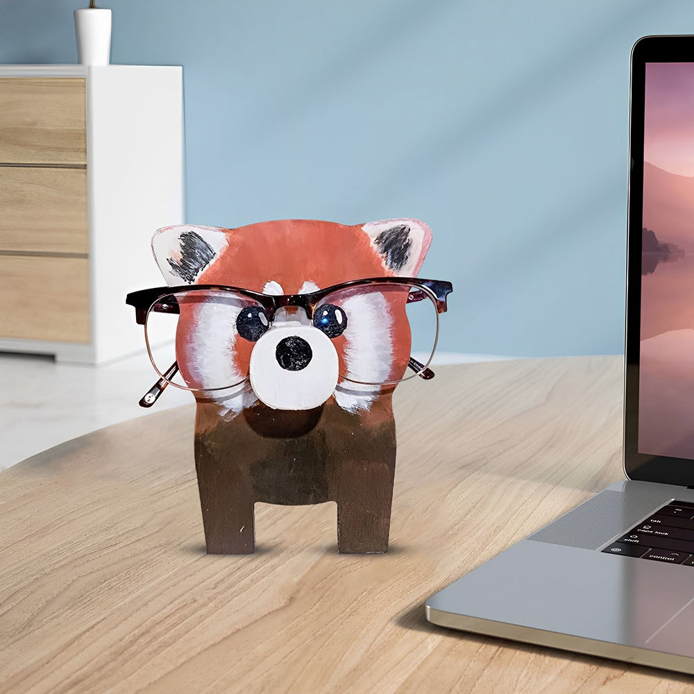 Porte Lunettes en bois Dessin Animé Procyon Lotor