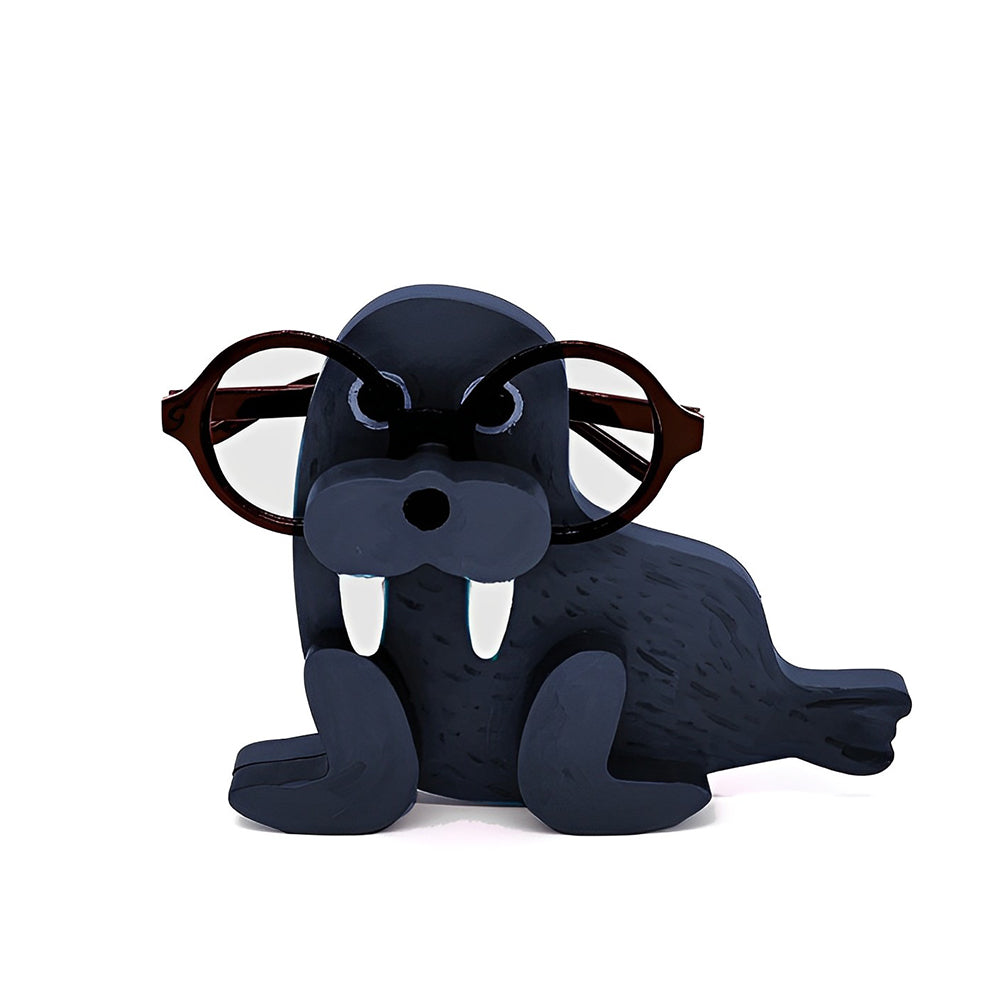 Porte Lunettes en bois Dessin Animé Morse