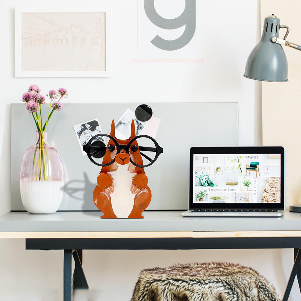 Porte Lunettes en bois Avec écureuil de Dessin Animé