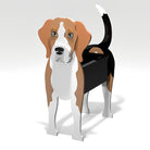Pot de fleurs en forme de Beagle