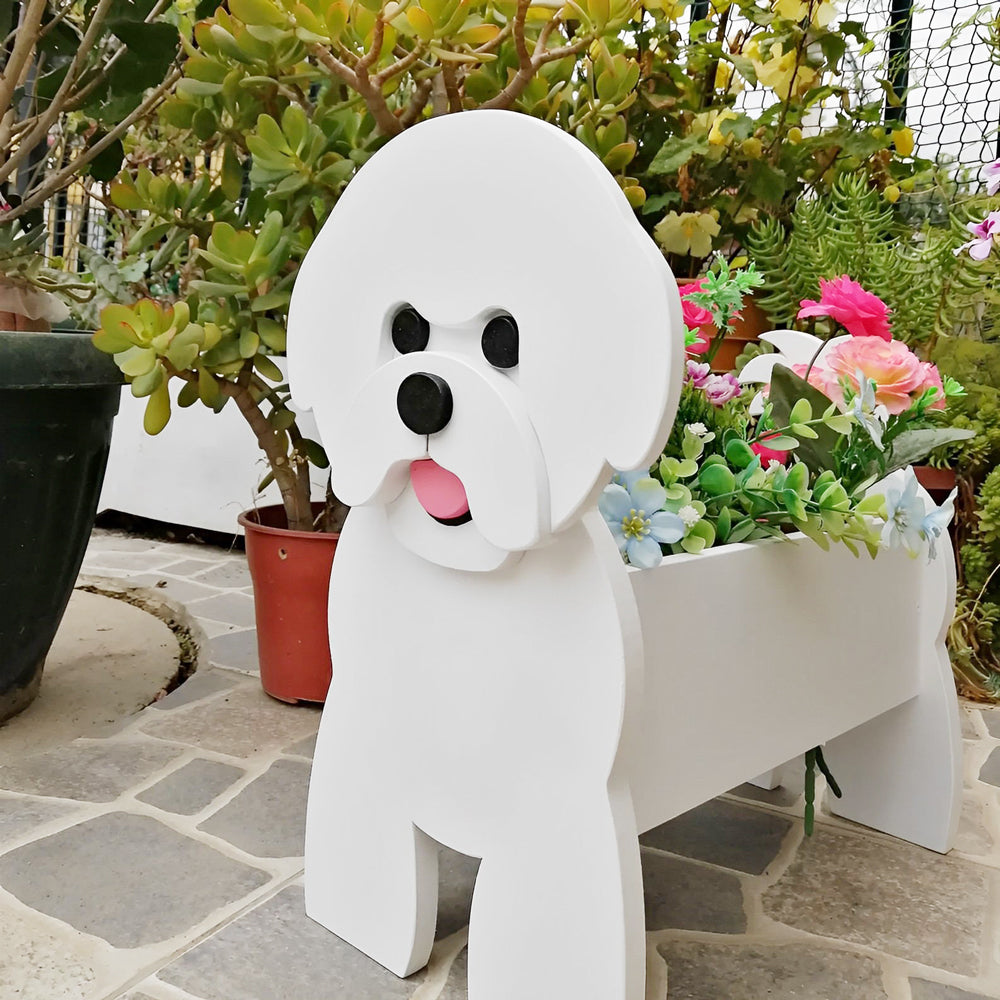 Pot de fleurs en forme de Bichon