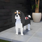 Pot de fleurs en forme de Cavalier king charlie spaniel