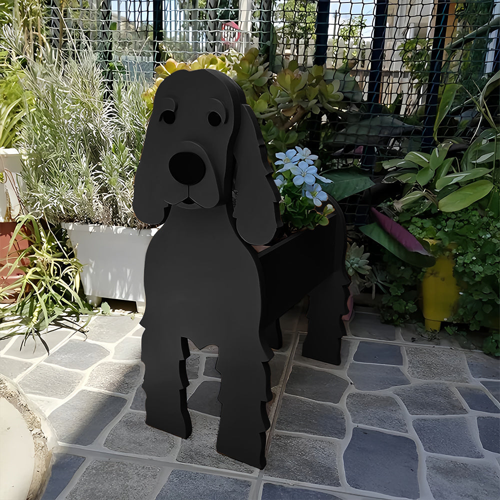 Cavalier Roi Charles Spaniel Jardinière