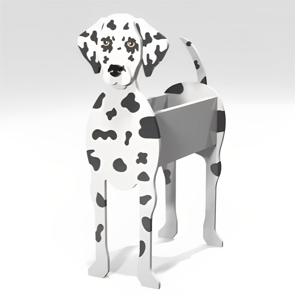 Pot de fleurs en forme de Chien Dalmatien