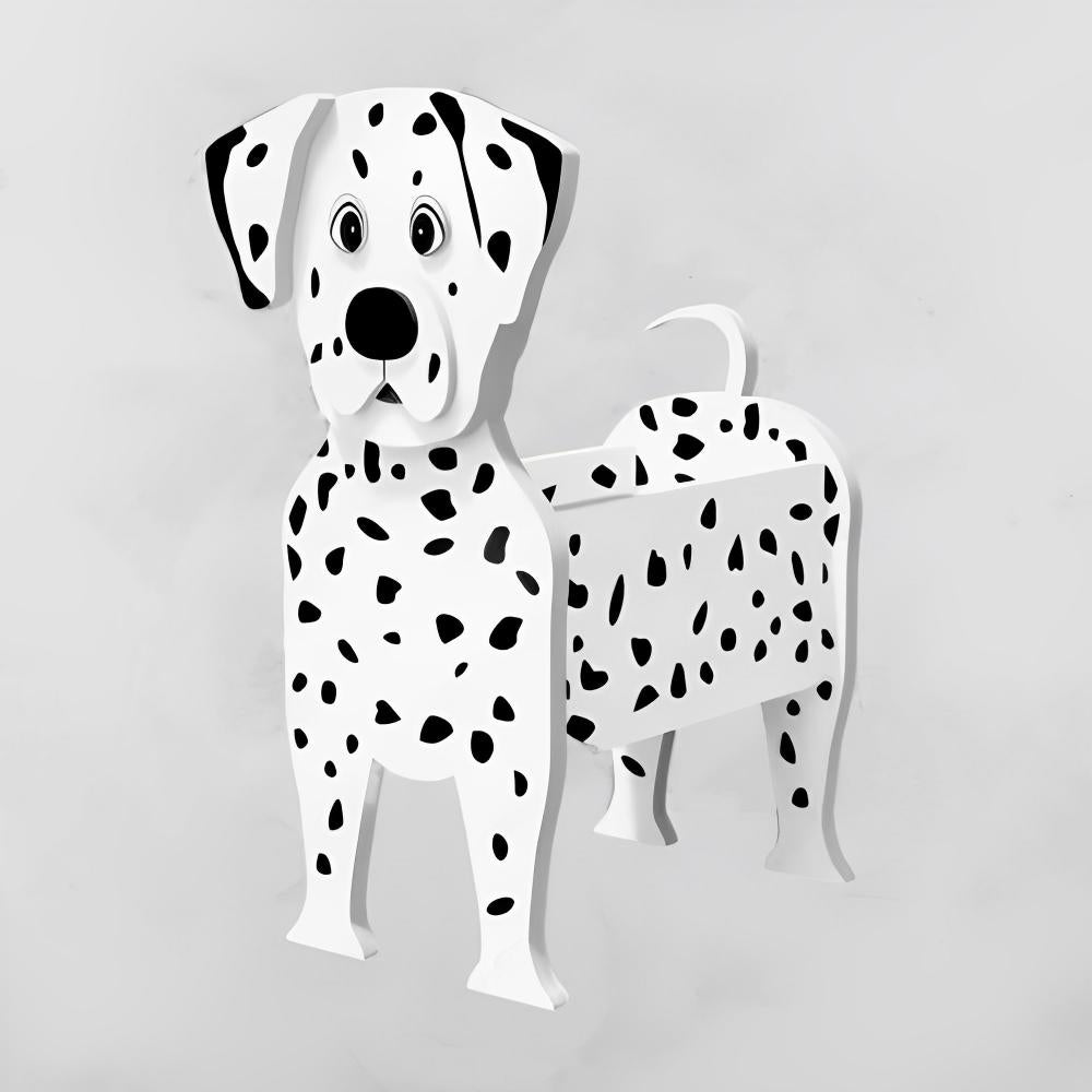 Pot de fleurs en forme de Petit Dalmatien