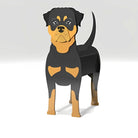 Pot de fleurs en forme de Rottweiler